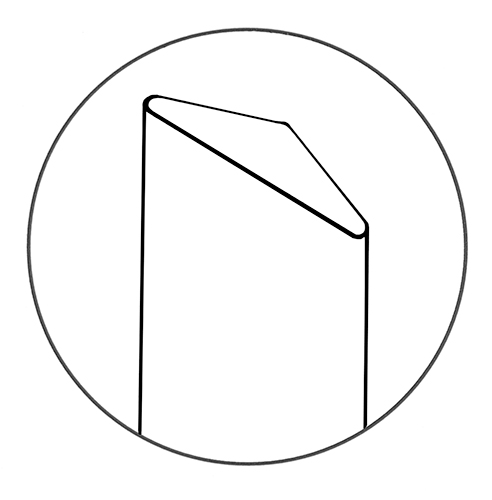 Thin Line utility post (top view)
